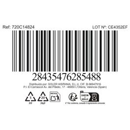 La Mediterranea Bol de Aperitivo Surtido de Colores 13.8 x 7 x 3.3 cm (24 Unidades)