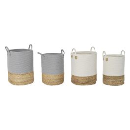 Cesta Boho DKD Home Decor Gris Claro Blanco 40 x 52 x 40 cm Set de 2 (2 Unidades) Precio: 137.89000038. SKU: S3028933