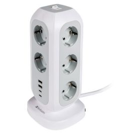 Verbatim Regleta Enchufes 11 Tomas con Interruptor, 2 USB-C y 2 USB-A, Cable 2M, Blanco Precio: 33.68999975. SKU: S8426658