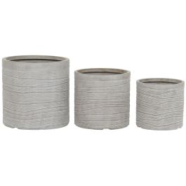 Set de Maceteros Home ESPRIT Beige Fibra de Vidrio Magnesio 44,5 x 44,5 x 44 cm (3 Unidades) Precio: 112.50000047. SKU: B1CR3X54Q9