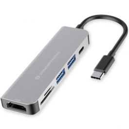 Conceptronic Adaptador Hub USB-C 6 en 1 con HDMI, USB-C PD, USB 3.0, SD y MicroSD - Compatible con MacBook, Chromebook y más Precio: 32.69000009. SKU: B12QF3A448