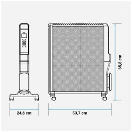 Radiador Universal Blue 4020B UCRM9004 Negro 2000 W