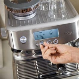 Sage Cafetera Espresso Manual con Molinillo Barista, 3 Segundos, Acero Inoxidable