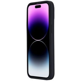 eSTUFF Funda magnética de silicona INFINITE ROME para iPhone 12/12 Pro - Negra - 81% material reciclado