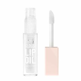 Rimmel London #000-Clear Cloud OH MY GLOSS! Brillo Labial Transparente, Hidratante, No Pegajoso, Bálsamo Nutritivo con Aceite Coco 6 ml
