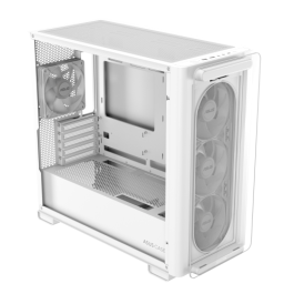 Asus A23 PLUS TG ARGB WHITE - Torre PC Blanco, micro ATX/Mini-ITX, 3x120mm Ventiladores, Ref. 90DC00K3-B19010