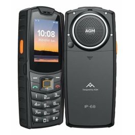 AGM MOBILE M6 Bartype Teléfono Resistente 4G Dual SIM - Pantalla 2.4", Cámara 0.3MP, Batería 2500mAh Negro