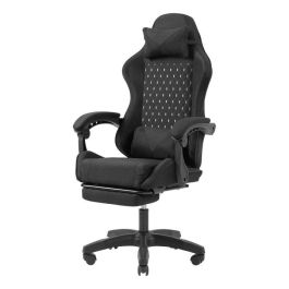Mars Gaming Silla Gamer Ergonómica Reclinable MGCXFGRB con Reposapiés y Reposabrazos Ajustables, Negra