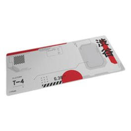 Trust Gaming GXT 759 Alfombrilla Gaming XXL 900x400x3mm Blanca, con Bordes Cosidos y Base Antideslizante para Ratón y Teclado