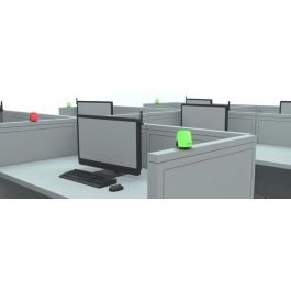 Kuando Busylight UC Omega Luz LED Indicador de Presencia y Alertas de Llamadas/IM con Altavoz USB para Lync/SfB y Jabber