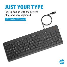 HP Teclado con Cable 150 Negro