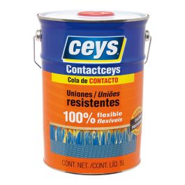 Ceys Contactceys Bote BA 5 L Cola de Contacto para Cuero, Madera, Goma, Caucho y Otros Materiales Precio: 49.50000011. SKU: S7908743