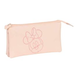 Portatodo Triple Minnie Mouse Baby Rosa (22 x 12 x 3 cm) Portatodo Triple Minnie Mouse Baby Rosa (22 x 12 x 3 cm)