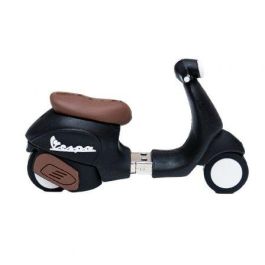 Tech One Tech TEC5150-32 Pendrive USB 2.0 de 32GB con Diseño Exclusivo Moto Vespa, Memoria USB Fantasía de Goma para Datos Personales