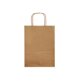 Q-connect Bolsa Papel Kraft Liso Asa Retorcida L 320x400x140 mm Natural 25 Unidades