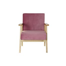 Butaca Sixties DKD Home Decor Rosa Natural 63 x 77 x 61 cm