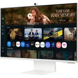 Samsung M8 M80F S32FM801UU Smart Monitor 32" 4K UHD Multimedia Blanco con IA, Smart TV, Webcam y Altura Ajustable