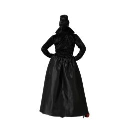 Disfraz de Vampiresa Seductora Gótica para Mujer Adulta XL - Vestido Largo Negro con Escote Rojo y Cuello Alto - Ideal Halloween Disfraz de Vampiresa Seductora Gótica para Mujer Adulta XL - Vestido Largo Negro con Escote Rojo y Cuello Alto - Ideal Halloween