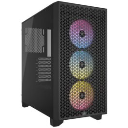 Corsair CC-9011251-WW Caja 3000D Airflow Mid-Tower Cristal Templado Negra