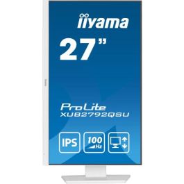 MONITOR IIYAMA 27"/2560 x 1440/3.7 MPX/WQHD/100Hz/250CD/16:9/HDMI/LED/BLANCO MONITOR IIYAMA 27"/2560 x 1440/3.7 MPX/WQHD/100Hz/250CD/16:9/HDMI/LED/BLANCO