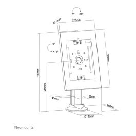 Soporte para Tablet Neomounts DS15-640WH1 Blanco