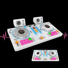 Mesa de mezclas de dj con karaoke y 2 altavoces blanco 5x5,52x25,8 cm - modelos surtidos Mesa de mezclas de dj con karaoke y 2 altavoces blanco 5x5,52x25,8 cm - modelos surtidos