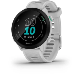 Garmin Forerunner 55 Reloj Deportivo GPS con Monitor de Frecuencia Cardíaca, Color Blanco