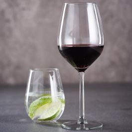 Day Juego Cristalería 8 Piezas: 4 Vasos 350ml y 4 Copas Vino 500ml