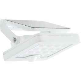 Aplique de exterior - BRILLIANT - LUTON - LED y solar - Detector de movimiento - Plástico y metal - 4 W - Blanco