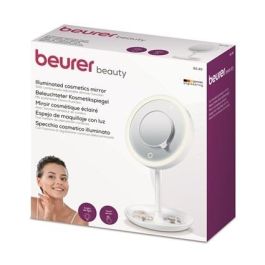 Beurer BS-45 Espejo Cosmético con Luz LED, 5 Aumentos, Giratorio 360º, Apagado Automático, Ideal para Maquillaje y Cuidado Personal