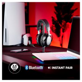 HyperX Cloud III S Wireless - Auriculares Gaming Inalámbricos con Micrófono Extraíble, Bluetooth 5.3, RF 2.4 GHz, 120h Batería, Almohadillas, Negro