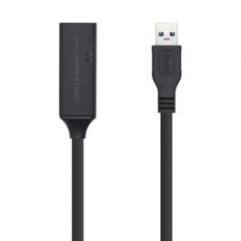 Aisens Cable Extensión Usb 3.0 Prolongador Con Amplificador, Tipo A Macho A Tipo A Hembra, 15 Metros