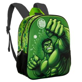 Mochila 3D Pequeña Fist Marvel Hulk Verde