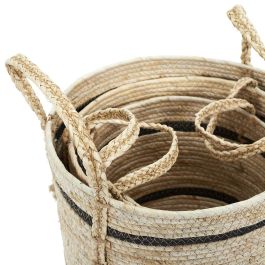 Home Deco Factory Juego de 3 Cestas Mirage Ecológicas con Asas