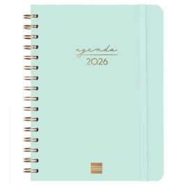 Finocam Agenda Espiral Alma 2026 E10-155x212 mm DIN A5 Svh Menta Tapa Dura Antirrayaduras con Goma y Adhesivos Precio: 8.49999953. SKU: B1BZFRX3S7