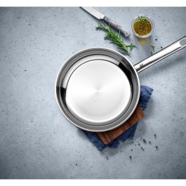 WMF Sartén 0790346991 - Bratpfanne 24 cm, Acero Inoxidable, Apt para Inducción, Horno y Lavavajillas