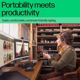 HP Teclado Bluetooth Multi-Dispositivo 460 - Conexión Versátil para Múltiples Dispositivos, Diseño Portátil y Funcional