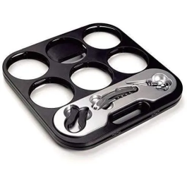 Portabotellas Plegable 6 Botellas con Accesorios