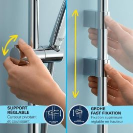 GROHE 26928001 Set de Ducha Vitalio Comfort 110 con Rociador de 2 Chorros, Barra y Flexo, Fácil Selección, Ahorro de Agua GROHE 26928001 Set de Ducha Vitalio Comfort 110 con Rociador de 2 Chorros, Barra y Flexo, Fácil Selección, Ahorro de Agua
