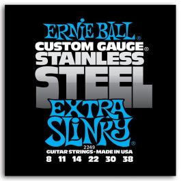 Ernie Ball Slinky Electric Extra S. Steel Cuerdas Guitarra Eléctrica 8-38 Precio: 8.79000023. SKU: B1AVNDSAXB
