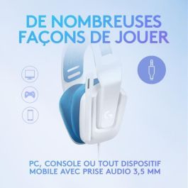 Logitech G335 Auriculares Gaming con Micrófono, Cableado, Blanco, Estéreo, para PC y Consolas Logitech G335 Auriculares Gaming con Micrófono, Cableado, Blanco, Estéreo, para PC y Consolas