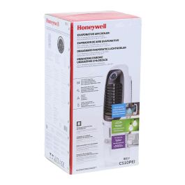 Honeywell Enfriador de aire evaporativo 85W, 10L, 3 velocidades, funciones: enfriador, humidificador, ventilador, para áreas hasta 18m² Honeywell Enfriador de aire evaporativo 85W, 10L, 3 velocidades, funciones: enfriador, humidificador, ventilador, para áreas hasta 18m²