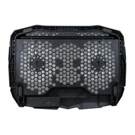 Conceptronic Thana07B Soporte Base Refrigeración para Portátiles hasta 17", 2 Ventiladores 125mm, Negro con Iluminación Azul