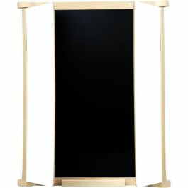 Jeujura JEU3225280879109 Tríptico Cuadro Mural de Madera Natural con Pizarra y Fieltro, Incluye Accesorios, 82x56 cm