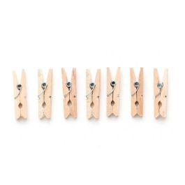 Set 15 Pinzas de Madera Natural Pincello 7.5x12.5x2 cm (24 Unidades) Set 15 Pinzas de Madera Natural Pincello 7.5x12.5x2 cm (24 Unidades)