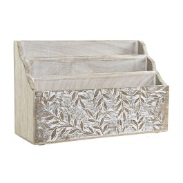 Organizador Indio DKD Home Decor Natural Blanco 13 x 21 x 32 cm