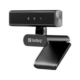 Sandberg Face-ID Webcam Mini Pro 2K, Reconocimiento Facial Windows Hello, Micrófono Integrado para PC
