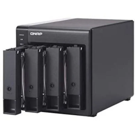 QNAP TR-004 Unidad de Disco Múltiple Negra USB 3.0 4 Bahías RAID
