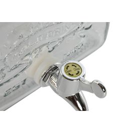 DKD Home Decor Dispensador de Bebidas de Cristal Transparente de 3,5 Litros para Nevera, Reciclable, Medidas 25x16x19 cm