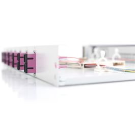 DIGITUS LWL Spleißbox 1HE bestückt 6x SC DX OM4 grau